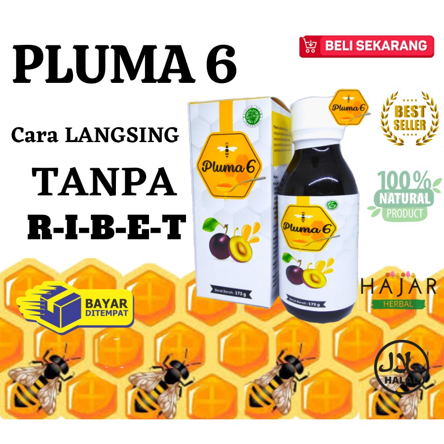 Madu Diet Pelangsing Herbal Madu Penurun Berat Badan Peluntur Lemak Detox Pluma 6 100% Asli MK07