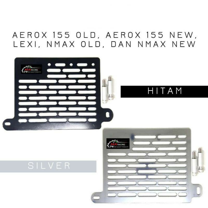 Tutup Radiator Cover Engine Akai Racing honda,Vario 125,vario 150,pcx karbu,pcx lokal,adv 150,yamaha,aerox 155 old/new,lexi,nmax old 2015-2019,nmax new 2020-2021