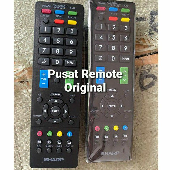 REMOTE REMOT TV SHARP AQUOS LED LCD ORIGINAL ASLI PANJANG