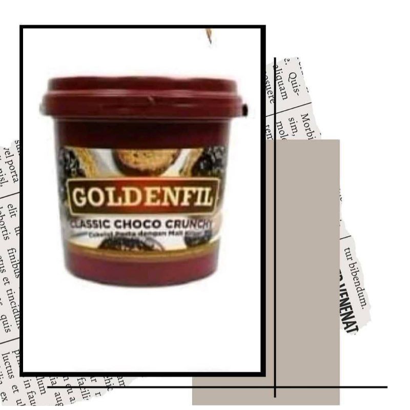 GOLDENFIL CLASSIC COKLAT CRUNCHY 1kg / DARK COKLAT CRUNCHY 2