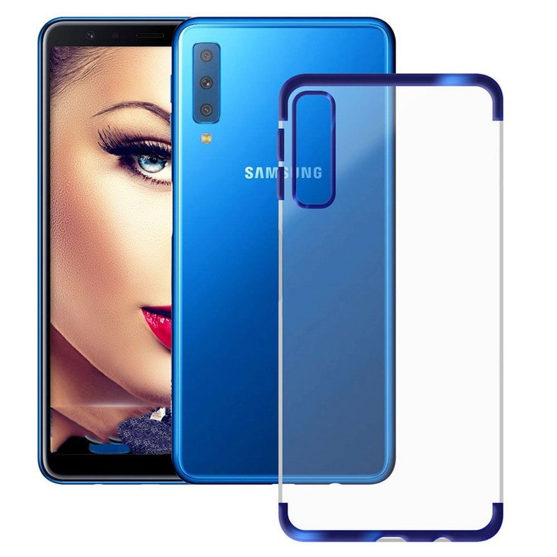 Case Samsung A7 2018 Chrome Plating Softcase Samsung A7 Triple Camera