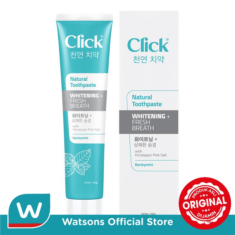 Click Natural Tooth Paste White Fresh Breath 100Gr