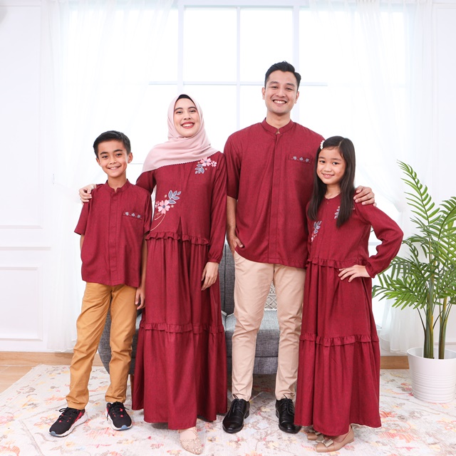 JASMINE Family Set MAROON by Hagia Indonesia