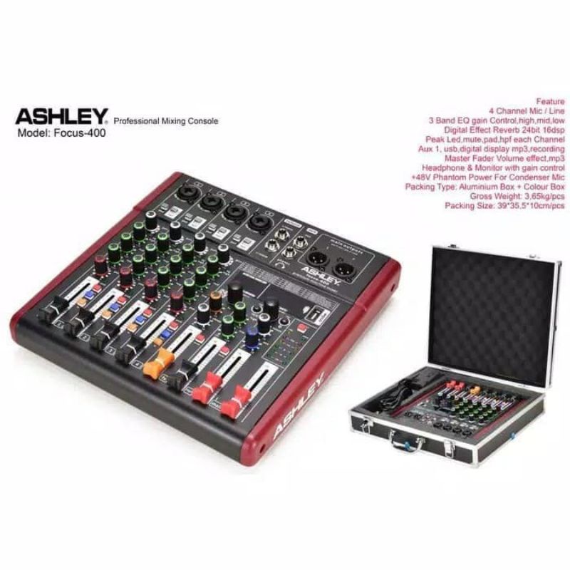 mixer ashley focus 400 audio mixer sound system