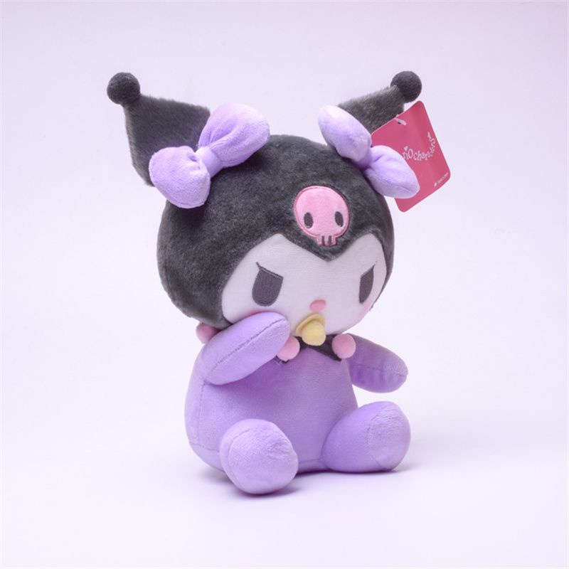 Kawaii Kuromi 8inch Plushee Doll Soft Stuffed Toy Kids Girls Gift Collectible