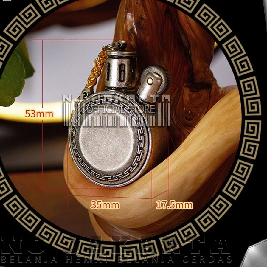 ✤ Korek Api Retro Pocket Classic Vintage 1952 Mode Lighter Liontin Kuno Original ♢