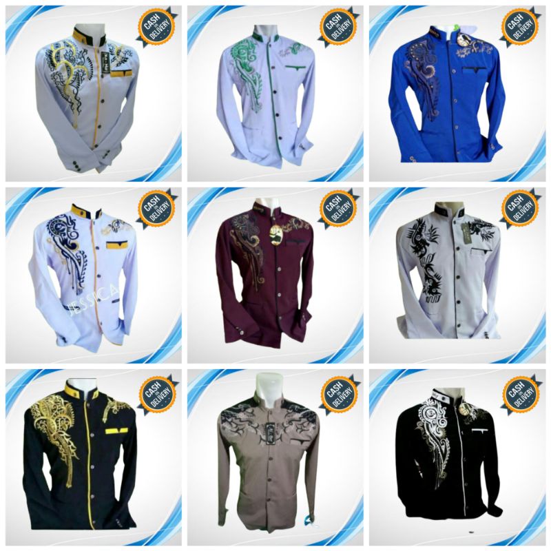 baju koko jas koko jasko jaskoko bordir pria dewasa merk annur terbaru