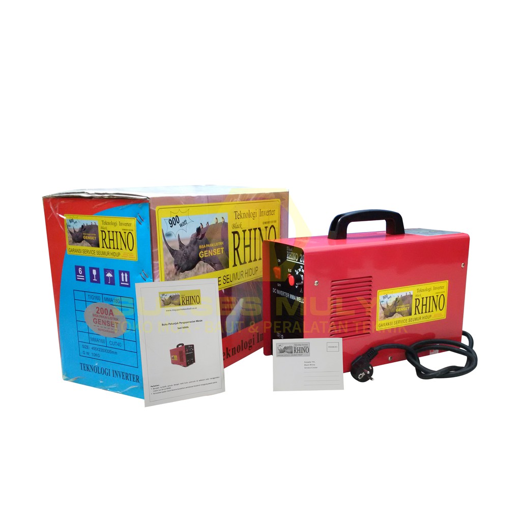RHINO MMA 200A Mesin Las Listrik Trafo Las Inverter