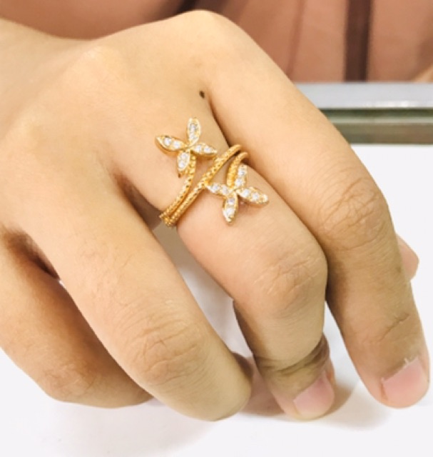 Cincin wanita //cincin permata //cincin replika berlian //cincin bunga //