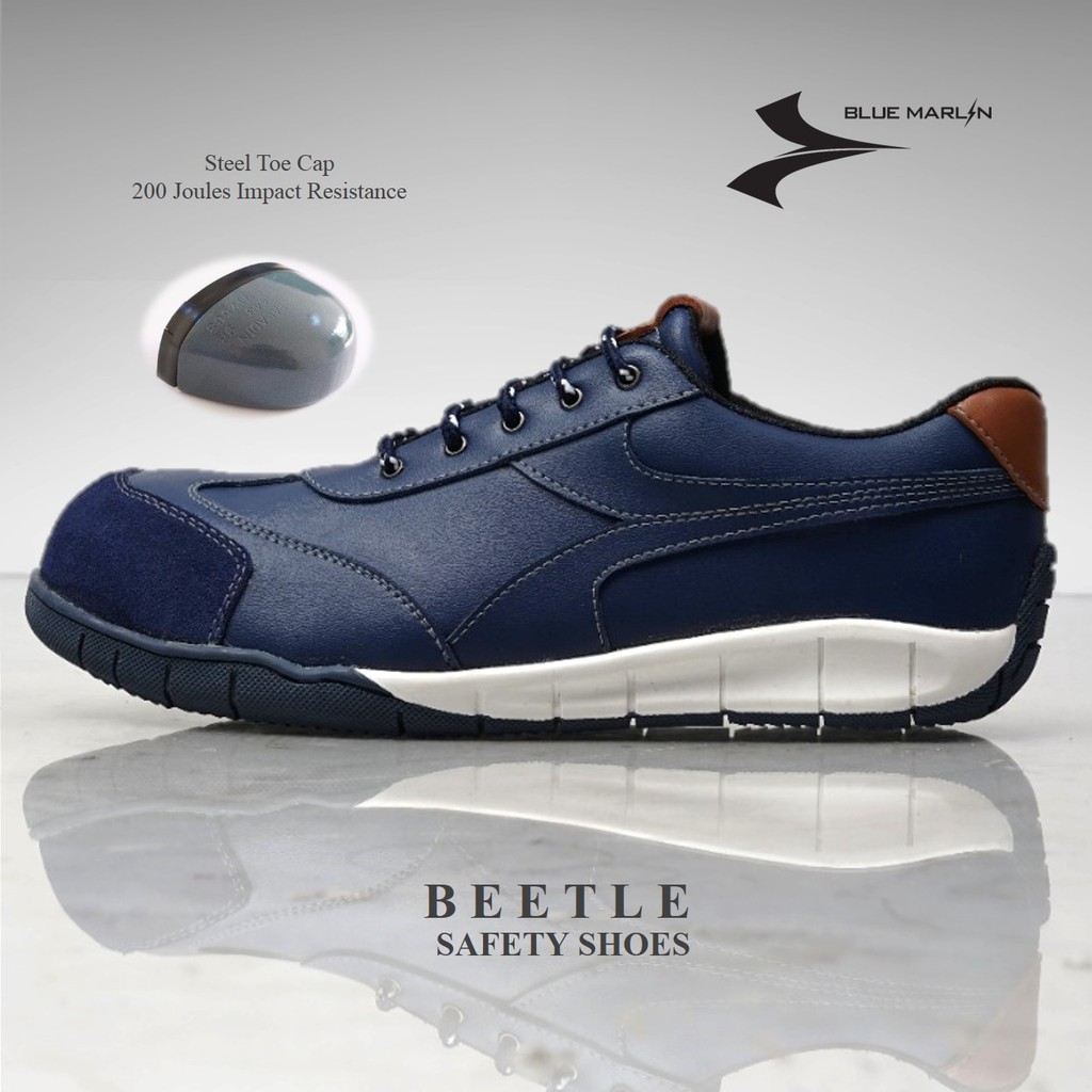 JUAL SEPATU  SAFETY SHOES BLUE MARLIN BEETLE BLUE HARGA  