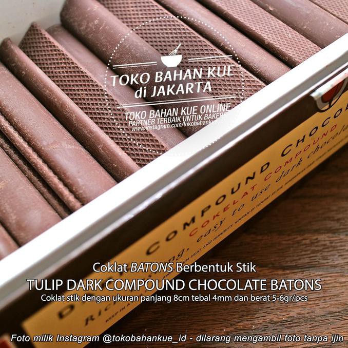 

Stik Coklat Chocolate Batons COMPOUND Sticks Tulip Baton COCOA 1kg