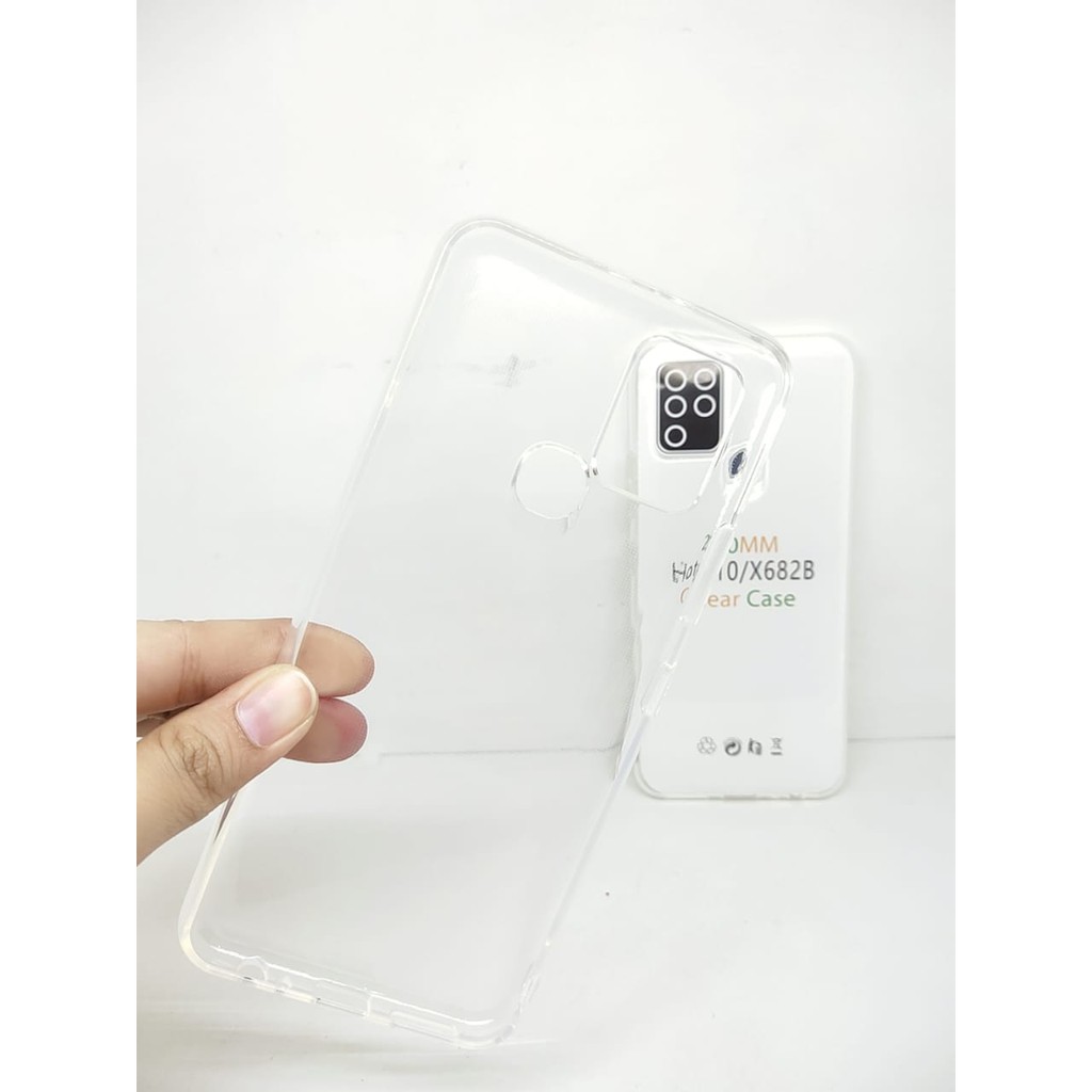 Soft Case OEM Transparan Infinix Hot 10 X682 6.78 Inchi Clear Ultra Thin TEBAL 2.0mm SUPER CLEAR