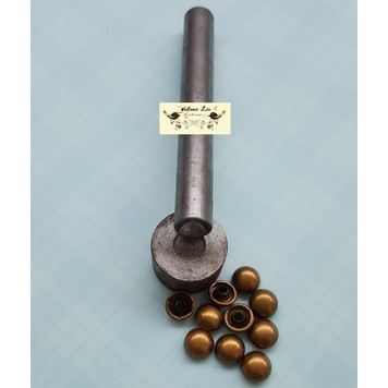 Alat Pukul + Alas Paku Rivet Jamur 9mm
