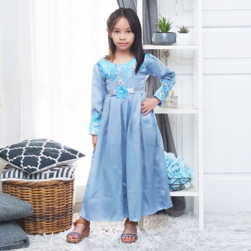 Gaun pesta anak muslim /baju  muslim anak/ baju muslim anak perempuan