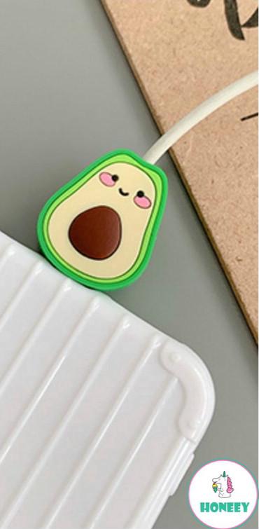 Cable Bite Funny Avocado Durian Fruit Kaws Cable Protector for iPhone Cord Wire Cable Winder Cable Accessory