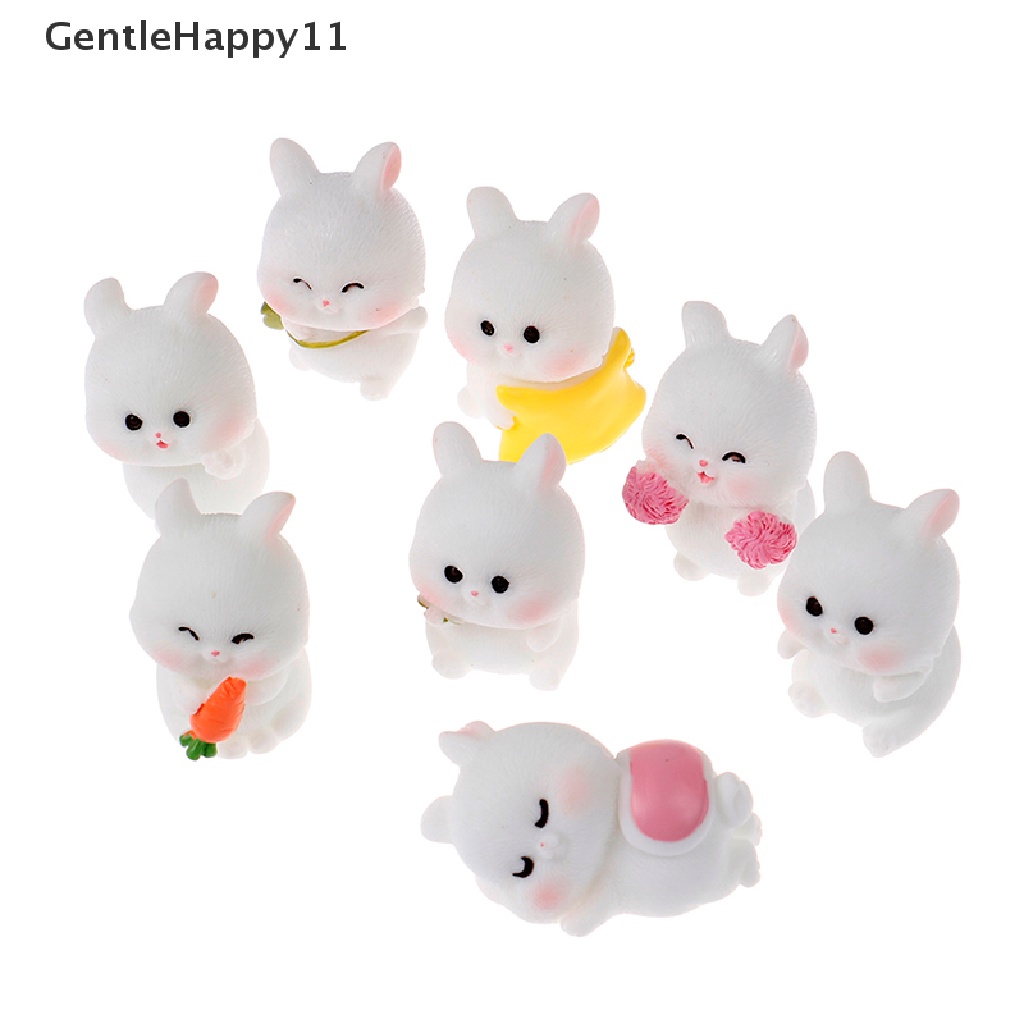 Gentlehappy Miniatur Kelinci Bahan Resin Untuk Dekorasi Taman