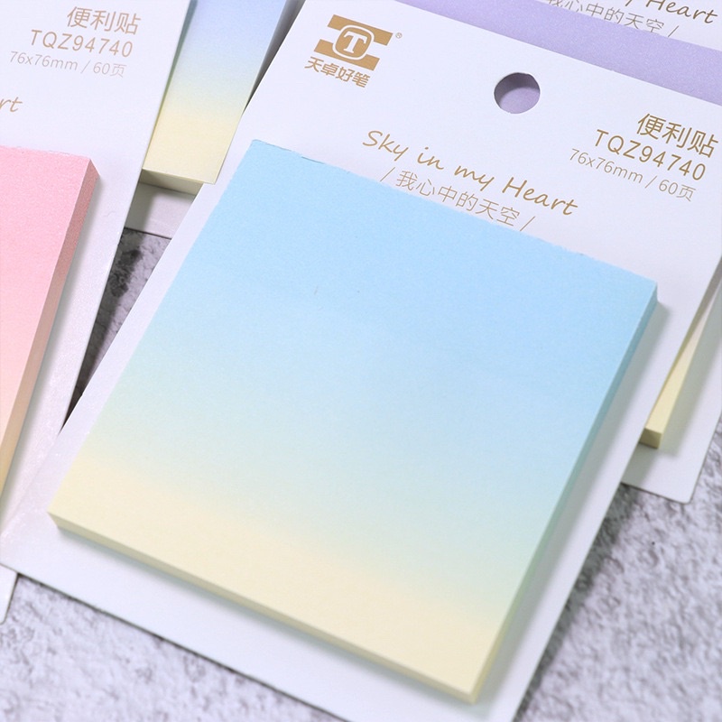 KENSHO Sticky Notes Aesthetic Sky Colour Lucu / Stick Note / Sticker Memo Penanda Import / Catatan Tempel/ Cantik