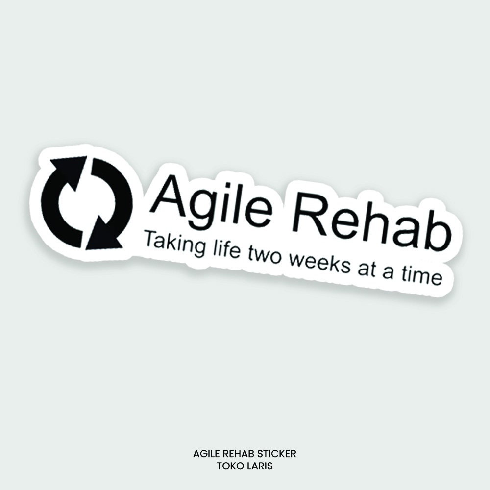 Sticker AGILE REHAB Untuk Sticker Laptop, Tumblr, Helm, Case