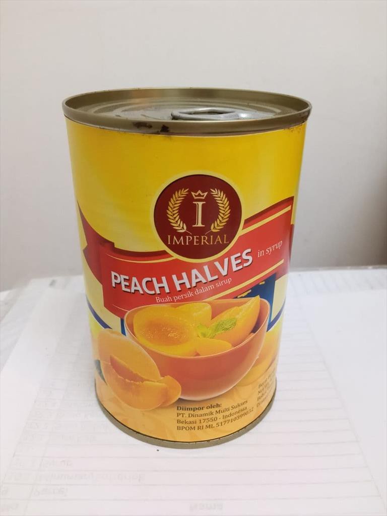 

Imperial Peach Halves 425 Gram/ Buah Persik dalam Sirup