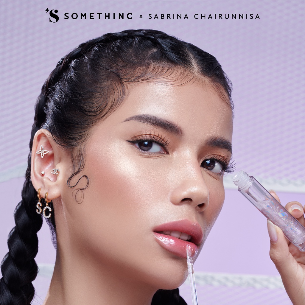 SOMETHINC x SABRINA Multitask Water Gloss Lip Eye Face Moisture Coat Multi Task Make Up Watergloss