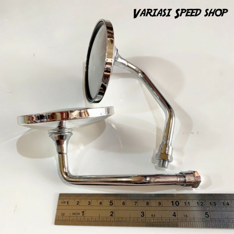 spion bulat cembung mini Vespa  fazzio Scoopy Fino chrome