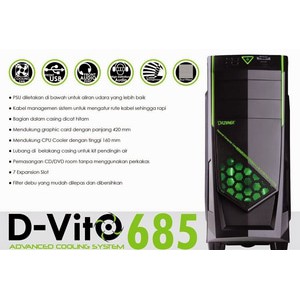 CASING PC / CASE PC / KOMPUTER GAMING DAZUMBA D-VITO 685 / D VITO 685