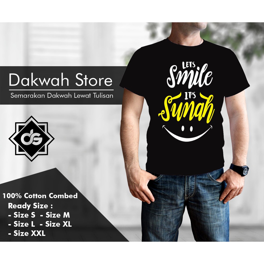 Kaos/Baju Dakwah Smile Sunnah