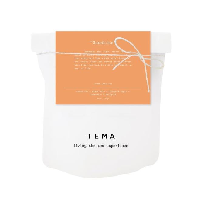 

[COD] TEMA Tea Large Pouch - Sunshine / Peach Green Tea - 120gr [COD]