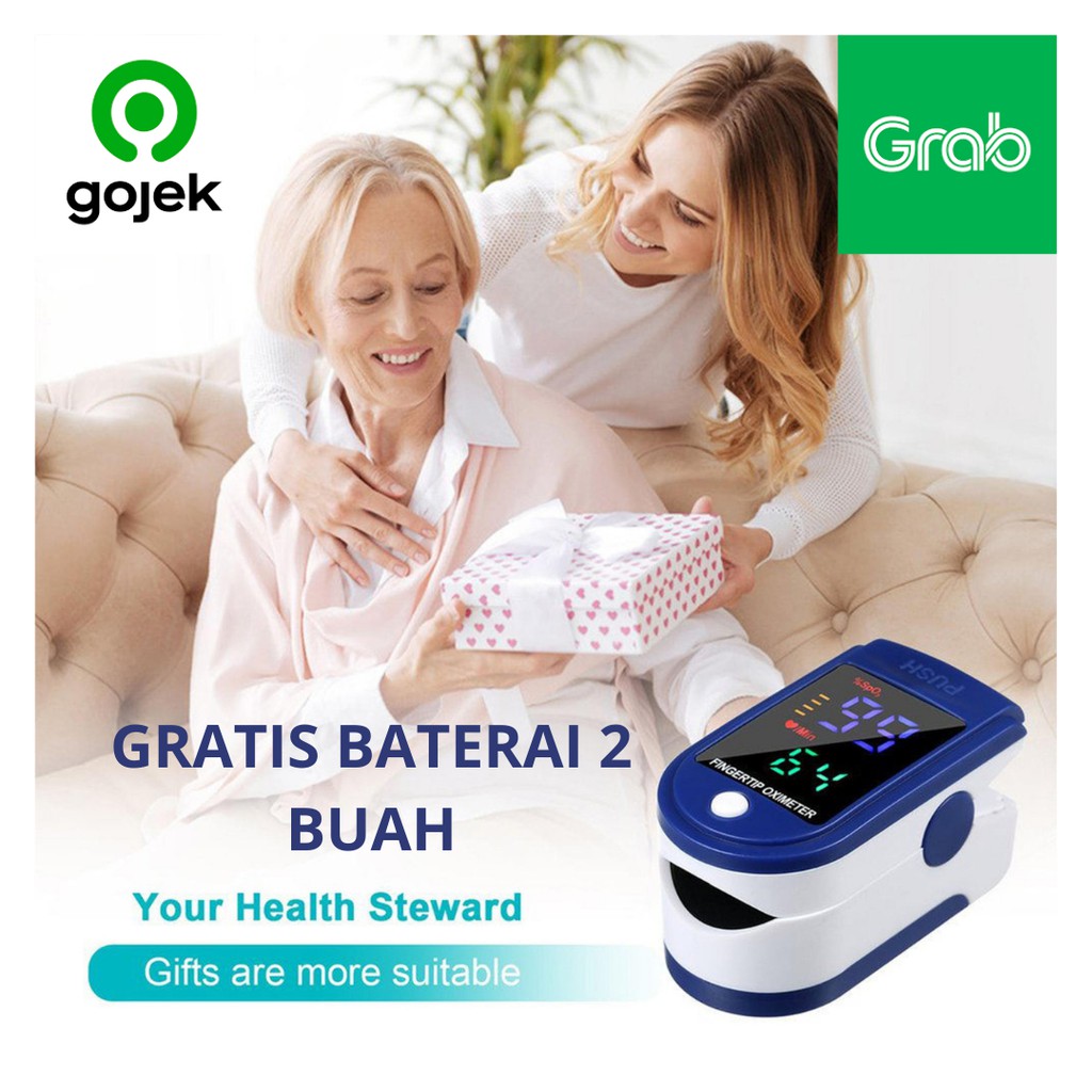 TERBAIK Oxymeter Oksimetri Murah Spo2 Pulse Oxymetri Oximetri Spo2 Alat Cek Oksigen Dalam Darah Cek 