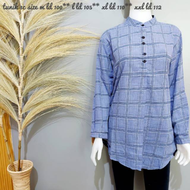 TUNIK THREE COINS BUSUI BAJU WANITA ATASAN