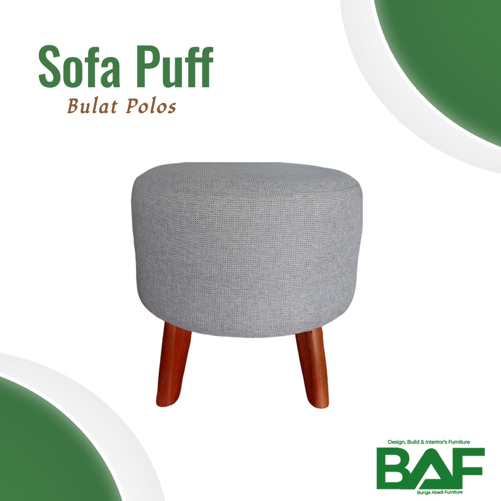 Sofa Puff Bulat  | Sofa Stool Bulat | Stool Canvas | Stool Minimalis