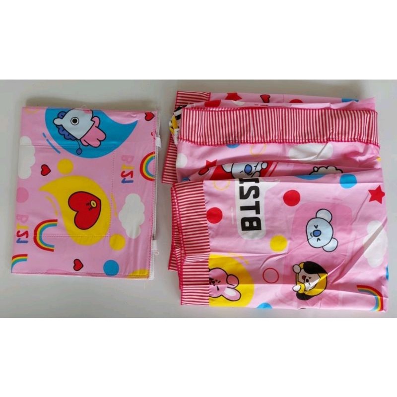 MUKENA ANAK PEREMPUAN BTS21 &amp; SQUID GAME USIA 1-10 TAHUN FREE TAS SEJADAH