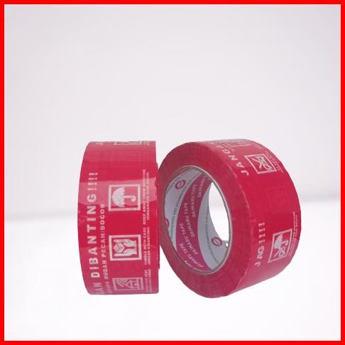 

(BISA COD) Lakban Daimaru Jangan Dibanting Fragile merah 2 inch ( 48MM x 100MTR ) OBRAL Kode 617