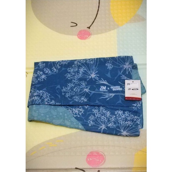 ZM x Geprek Bensu - Chana Dusty Blue Hijab Kerudung segi empat