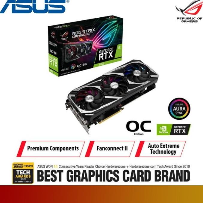 Vga ASUS Rog Strix RTX 3050 8GB - Asus Geforce RTX 3050 8GB Strix