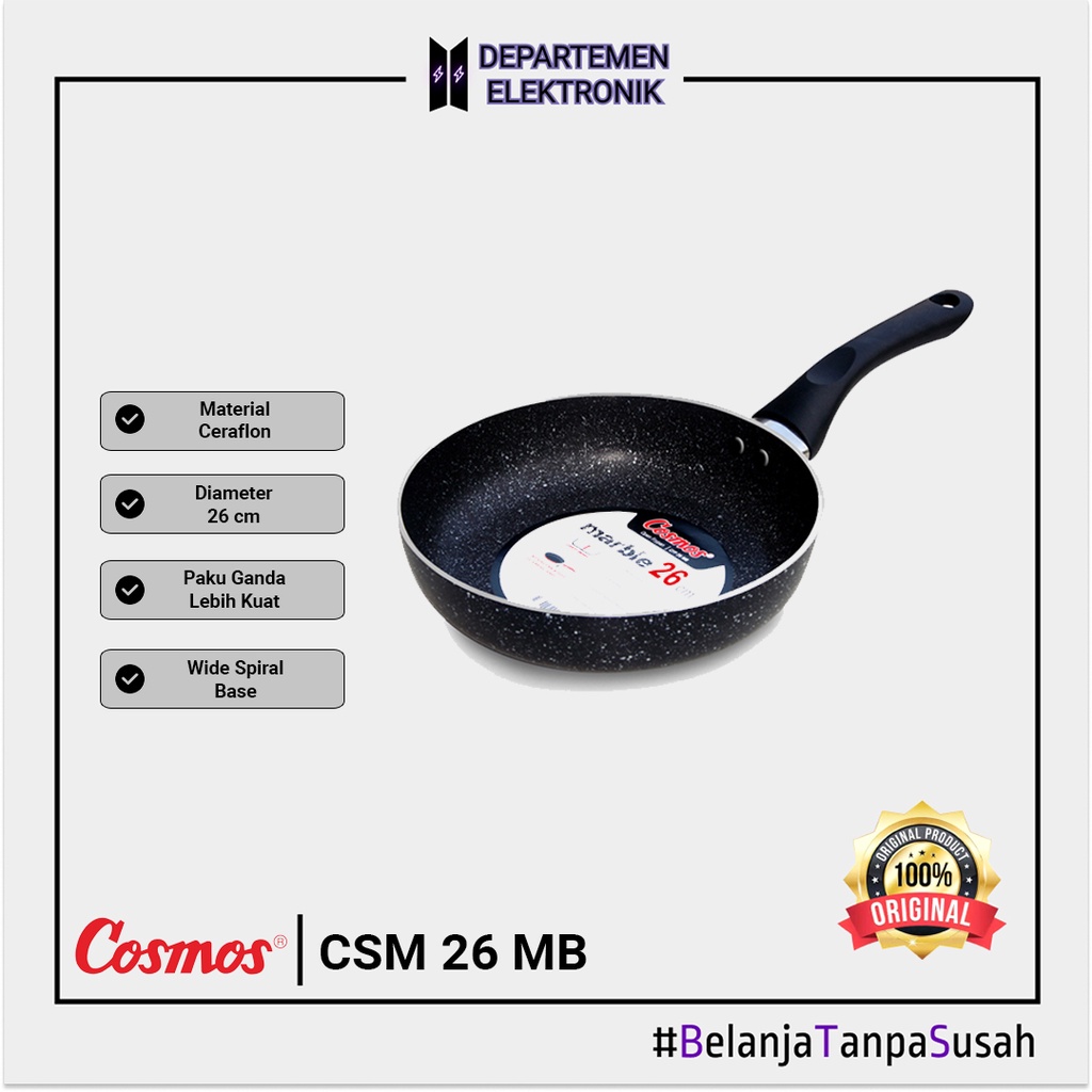 Cosmos Frying Pan / Penggorengan CFP 26 MB MURAH BANGET / GARANSI RESMI