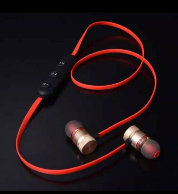 Headset bluetooth sport mega bass magnet