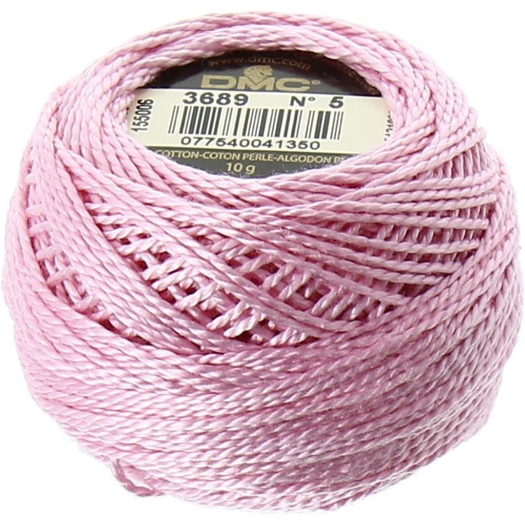 Benang Sulam DMC Art 116 Cotton Perle Pearl Ball Size 5 Kode 3689