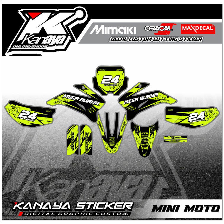 Decal Mini Moto Sticker Mini Trail VIAR Decal mini trail stiker crf mini trail mini moto