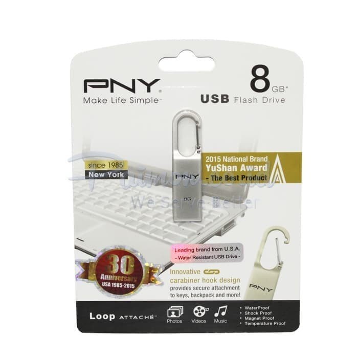 PNY Loop USB 2.0 8GB Flashdisk |usb flash drive 8gb pny