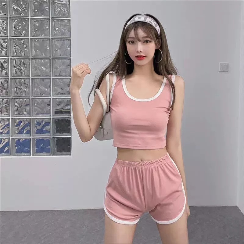 Pakaian Olahraga Sport Stelan Crop Top Atasan Zumba Gym Yoga Tmall88