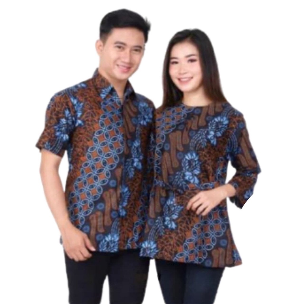 Batik Couple Atasan Batik Wanita Blouse Cendrawasih Sarimbit Batik Megamendung Seno Kawung