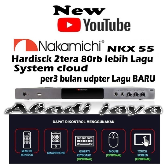 player Nakamichi NKX55 Mesin Karaoke HDD 2 TB nkx 55 nakamichi nkx55