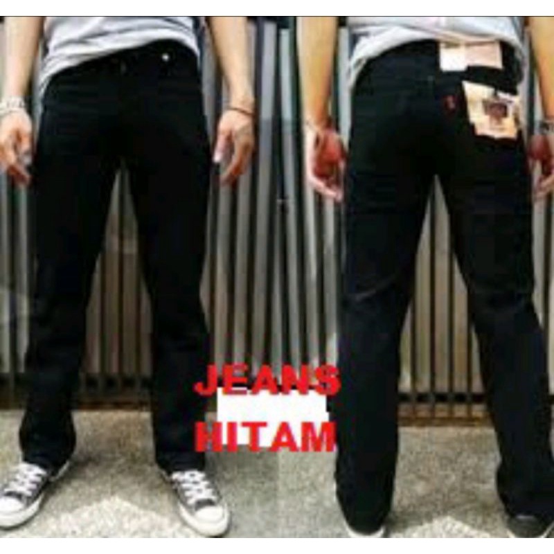 celana jeans standart reguler basic panjang