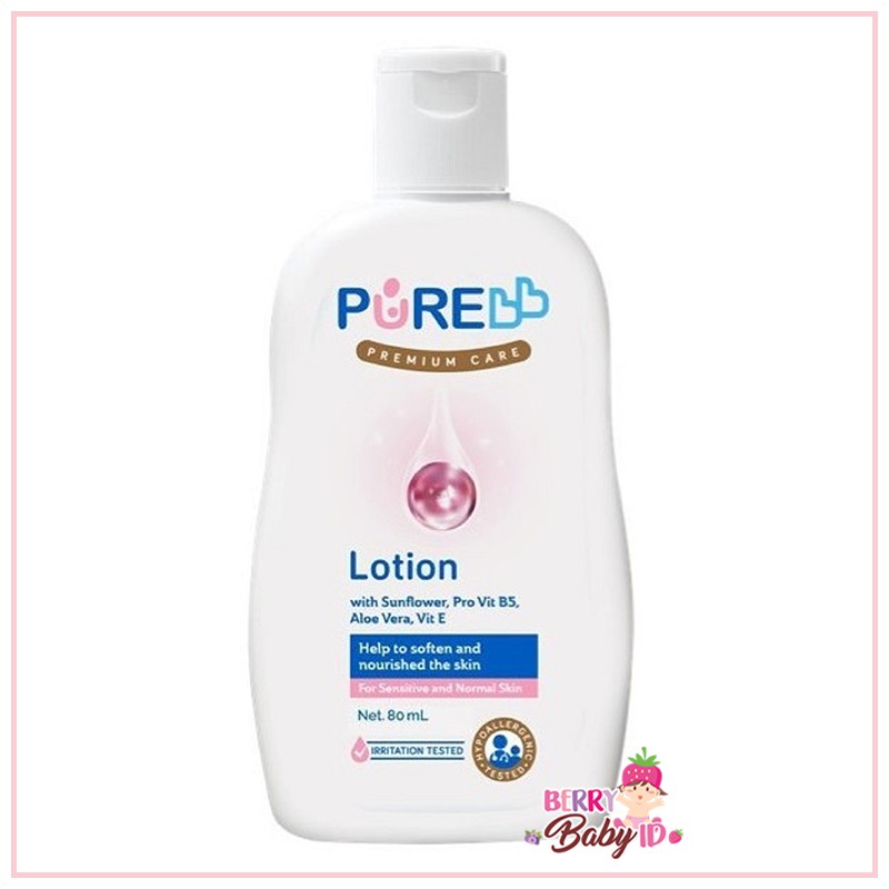 PureBB Lotion Losion Moisturizer Bayi Anti Oksidan 80 ml Pure BB Baby Berry Mart