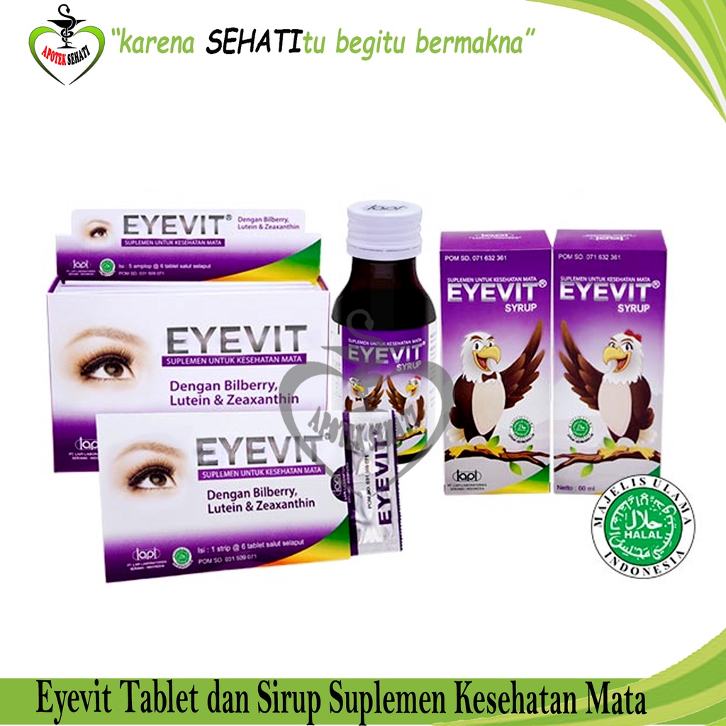 Eyevit Vitamin Mata Suplemen Eyefit Bilberry Lutein Zeaxatin