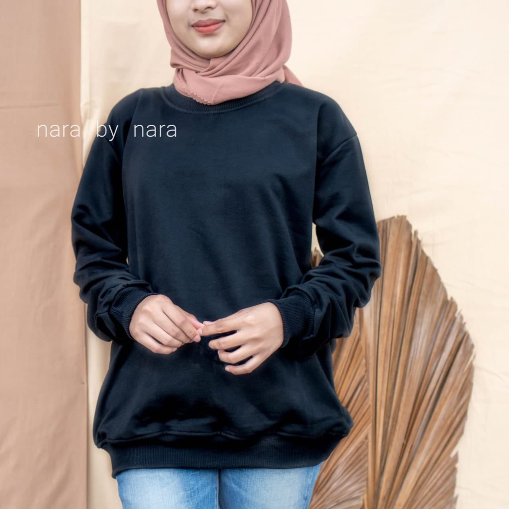 Nara Grosir - Basic Sweater l Sweater Polos l Sweater Pria dan Wanita