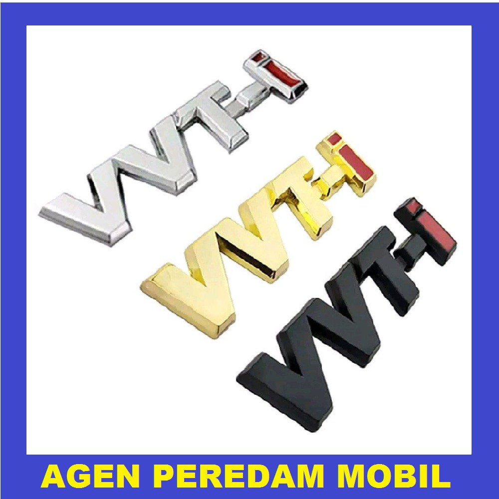 EMBLEM MOBIL VVTI. EMBLEM MOBIL MURAH.EMBLEM MOBIL BAHAN METAL.EMBLEM VVTI