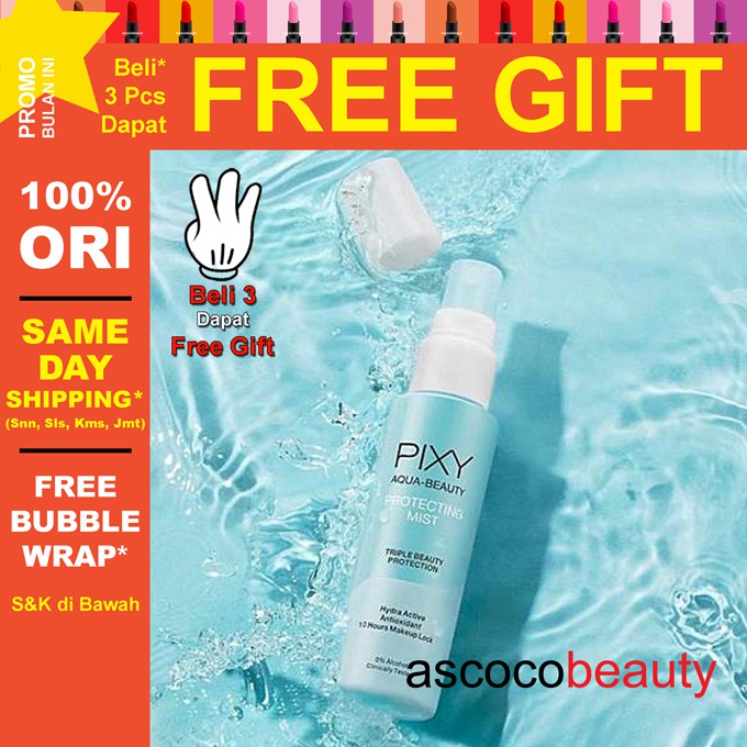 PIXY Aqua Beauty Protecting Mist 60ml Face Mist Spray Aquabeauty ✰ ascocobeauty ✰