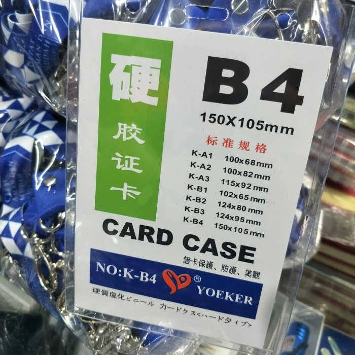 

Kusus Hari Ini Plastik Card Case Name Tag B4 150X105 Mm/ Pak 20 Pcs Diskon